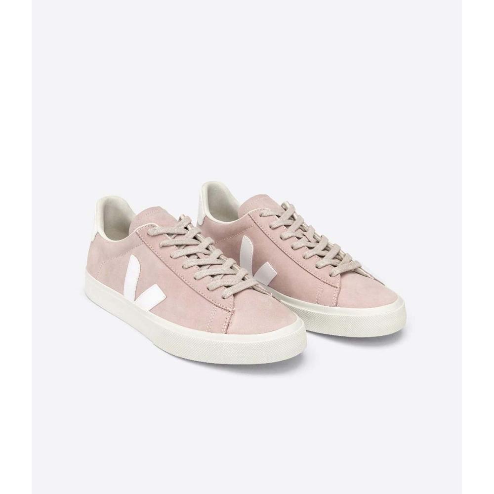 Veja CAMPO NUBUCK Women's Low Tops Sneakers Pink | NZ 599SGL